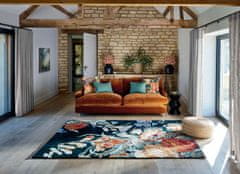 SANDERSON Stapleton park 45318 140x200cm Navy Burnt Orange