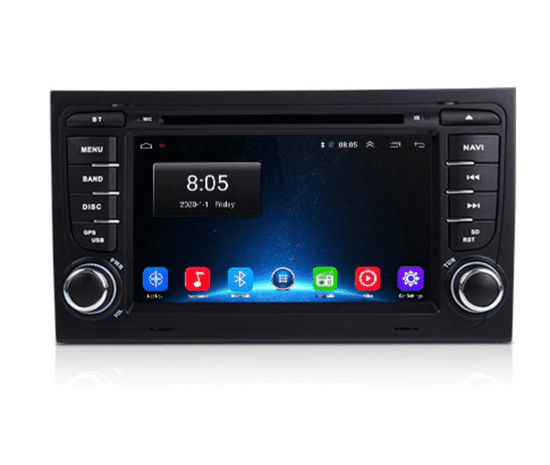 Junsun Autorádio do AUDI A4 Rádio pro Audi A4 B7 B6 S4 RS4 SEAT Exeo GPS navigace, mapy, Bluetooth, Handsfree, 2x USB, Mikrofon (vestavěný), MIRROR LINK