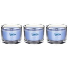 Yankee Candle Sada votivních svíček ve skle Ocean Air 3 x 37 g