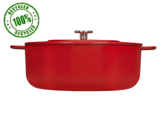 Gastro-Harant 100% RECYKLÁT LITINOVÝ HRNEC SOUS-CHEF RED 28CM