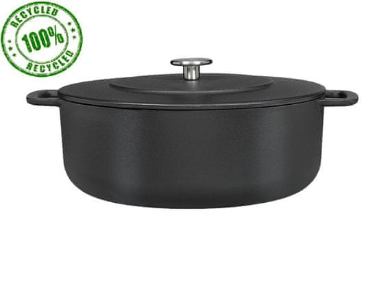 Gastro-Harant 100% RECYKLÁT LITINOVÝ HRNEC SOUS-CHEF BLACK 28CM