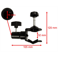 JYC klips studiová svorka s koncovkou 16mm