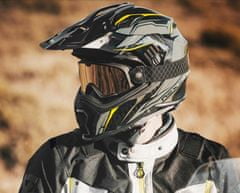 Helma na moto X.WRL ATIKA grey neon vel. XS
