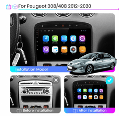 Junsun 9" Autoradio do PEUGEOT 308 (2010 - 2020) , ANDROID GPS NAVIGACE, USB, Android Rádio do Peugeot 3008 2010 2011 2012 2013 2014 2015 2016 2017 2018 2019 2020 GPS autorádio