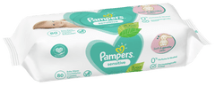 Pampers Sensitive Baby dětské čisticí ubrousky 15 balení = 1200 čisticích ubrousků