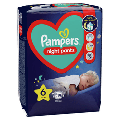 Pampers Night Pants Kalhotky plenkové jednorázové 6 (15 kg+) 19 ks