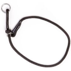 DINGO GEAR Choker - stahovací výcvikový obojek z lana se dvěma zarážkami, černý #6 MM délka 65 CM 