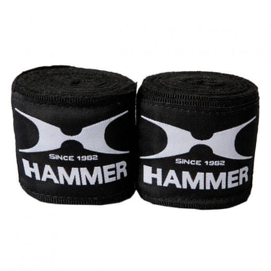 Hammer Boxerské bandáže HAMMER elastic 3,5m černé