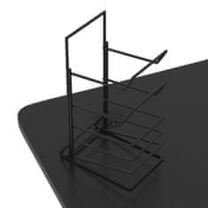 Greatstore Herní stůl s LED a nohami ve tvaru Z černý 110 x 60 x 75 cm