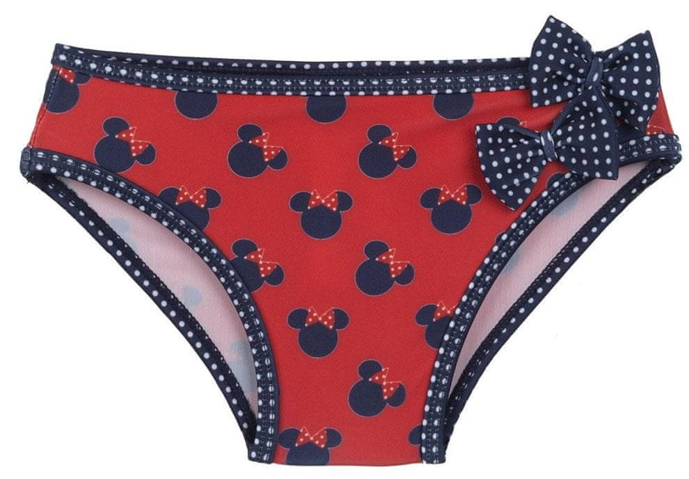 Disney dívčí spodní díl plavek Minnie Mouse 2200009225 červená 80