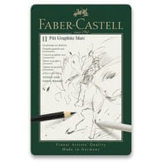 Faber-Castell Grafitová tužka Pitt Graphite Matt sada 11 ks