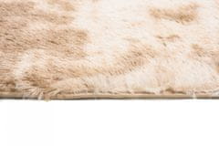 Chemex Koberec Silk Lehký Soft Thick Shaggy Mr-575 Dyed Béžová 80x150 cm