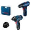 BOSCH Professional Aku vrtací šroubovák GSR 120-LI + rázový utahovák GDR 120-LI (0.601.9G8.023)