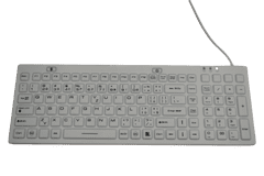 RadBee Technology SK312 Voděodolná antibakteriální klávesnice, bílá