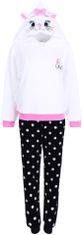 Disney Dámské teplé černobílé pyžamo Kočka Marie Disney, L