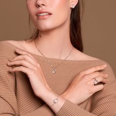 Hot Diamonds Elegantní stříbrný prsten s briliantem a topazy Celestial DR232 (Obvod 50 mm)