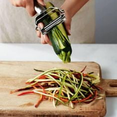 Netscroll Vynikající loupák a kráječ zeleniny a ovoce + ZDARMA e-kniha s recepty, skvělý pro výrobu zdravých zeleninových nudlí nebo špaget, Vegistar