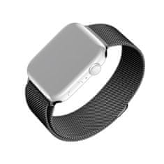 FIXED Síťovaný nerezový řemínek Mesh Strap pro Apple Watch 42/44/45mm FIXMEST-434-BK, černý