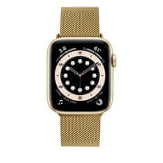 FIXED Síťovaný nerezový řemínek Mesh Strap pro Apple Watch 38/40/41mm FIXMEST-436-GD, zlatý