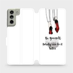 Mobiwear Flip pouzdro na mobil Samsung Galaxy S21 FE - M046P Be yourself