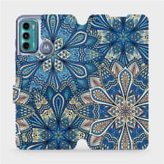 Mobiwear Flip pouzdro na mobil Motorola Moto G60 - V108P Modré mandala květy