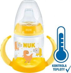 Nuk Kojenecká láhev na učení s kontrolou teploty 150 ml žlutá