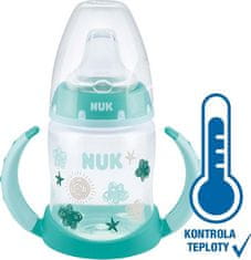 Nuk Kojenecká láhev na učení s kontrolou teploty 150 ml zelená