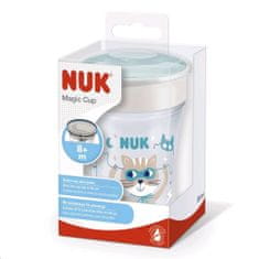 Nuk hrnek Magic Cup s víčkem 230ml tyrkysová