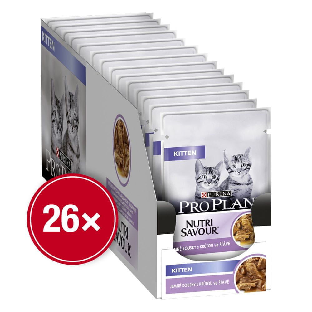 Purina Pro Plan Cat JUNIOR krůta ve šťávě 26x85 g