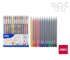 Deli stationery Gelové pero 12 barev Deli EG119-12C