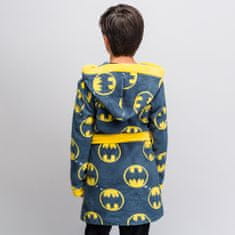 CurePink Dětský župan DC Comics: Batman Logo (10 let) šedý fleece