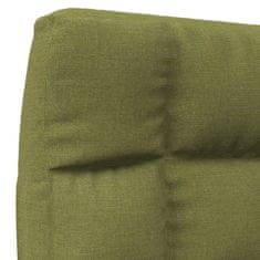 Greatstore Skládací lenoška na podlahu zelená textil