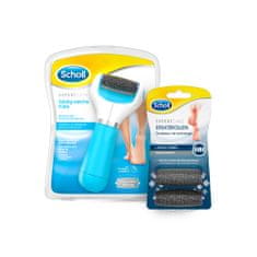 Scholl Elektrický pilník na chodidla Velvet Smooth extra drsnou rotační hlavicí + 2 hlavice ultra hrubé