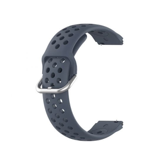 BStrap NEOGO SmartWatch Glam / Glam 2 Silicone Dots řemínek, Dark Gray