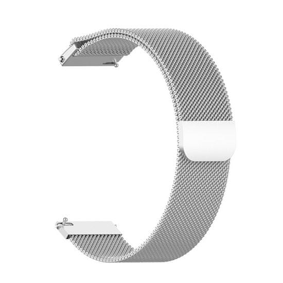 BStrap NEOGO SmartWatch Glam / Glam 2 Milanese řemínek, Silver