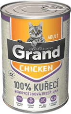 GRAND Deluxe 100% KUŘECÍ pro kočku 400g