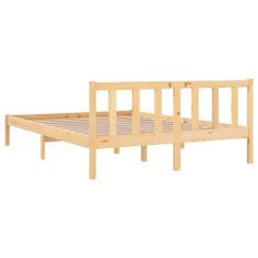 Vidaxl Rám postele masivní borové dřevo 140 x 190 cm