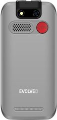 Evolveo EASYPHONE EB, mobilní telefon pro seniory s nabíjecím stojánkem, stříbrná - použité