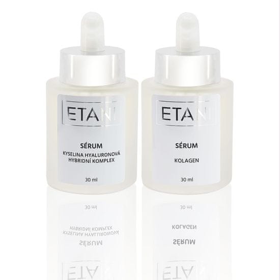 ETANI TOP SADA - ETANI Kyselina hyaluronová hybridní komplex + ETANI Kolagen sérum, 2x30ml