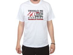 Divja Narozeninové tričko pro muže na 40 - velikost XL