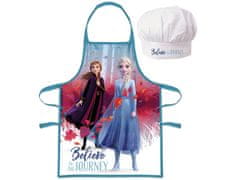 Kids Euroswan Dívčí zástěra s čepicí Frozen II Anna a Elsa