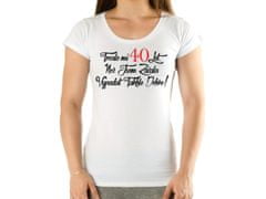 Divja Narozeninové tričko k 40 pro ženu - velikost S