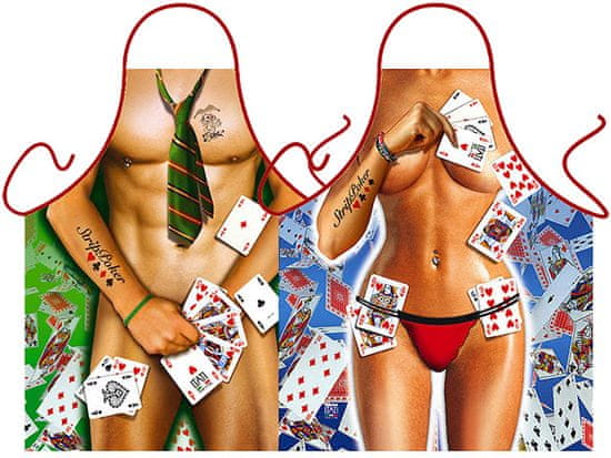 Itati Zástěry Sexy hráč a hráčka pokeru