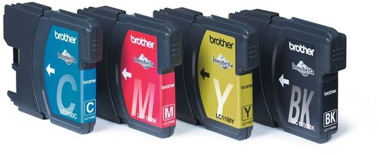 Brother LC-1100 VALBP, multipack černá+C+M+Y (LC1100VALBP)