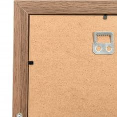 Greatstore Kolážový fotorámeček na 10 obrázků (10x15 cm) světle hnědý MDF