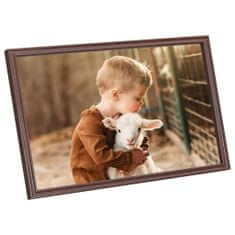 Greatstore Fotorámečky koláž 5 ks na zeď nebo stůl hnědé 13 x 18 cm MDF