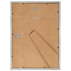 Greatstore Fotorámečky koláž 10 ks na zeď nebo stůl stříbrné 20x25 cm MDF