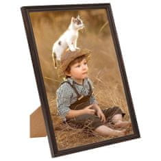 Greatstore Fotorámečky koláž 10 ks na zeď nebo stůl černé 13 x 18 cm MDF