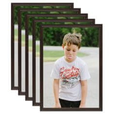 Greatstore Fotorámečky koláž 5 ks na zeď nebo stůl černé 29,7 x 42 cm MDF