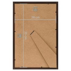 Greatstore Fotorámečky koláž 5 ks na zeď nebo stůl černé 28 x 35 cm MDF